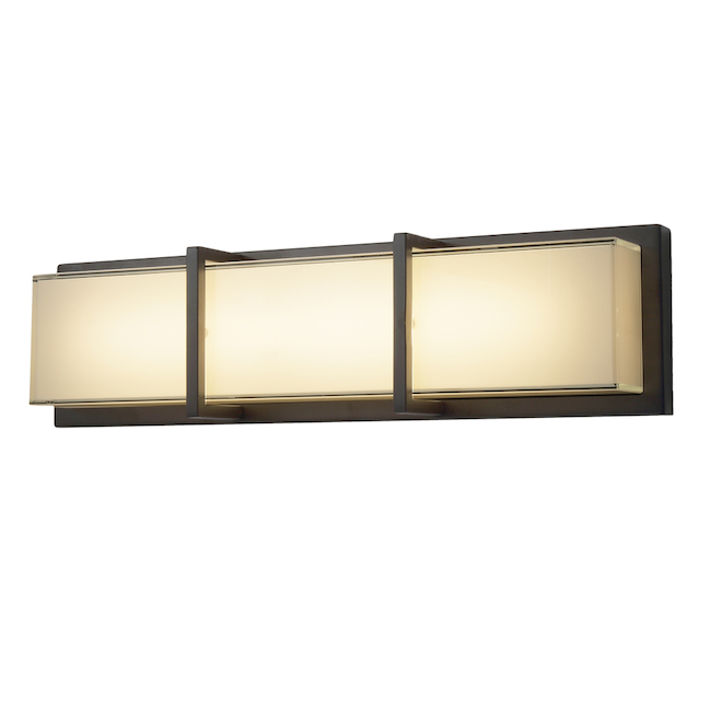 allen + roth Brighton 3-Light Bronze Modern and Contemporary LED Vanity Light