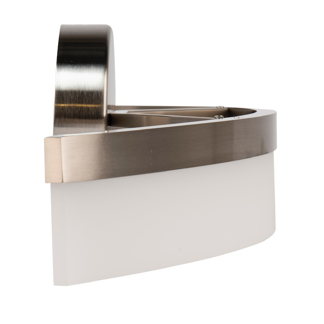 allen + roth Lynnpark 4-Light Brushed Nickel Modern and Contemporary LED Vanity Light Bar