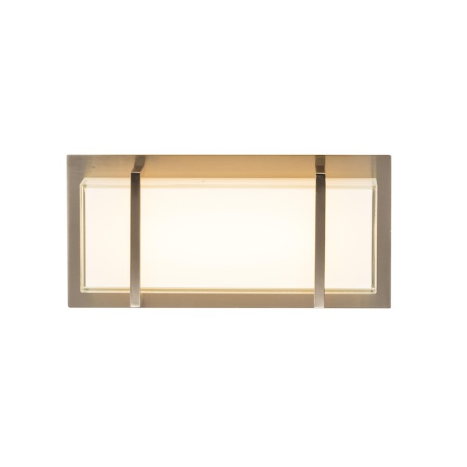 Allen + Roth Brighton 2-Light Brushed Nickel Contemporary LED Vanity Light