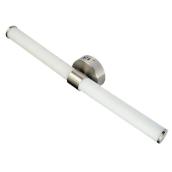 allen + roth Nukura 26-in W Brushed Nickel Contemporary Integrated LED Wall Sconce