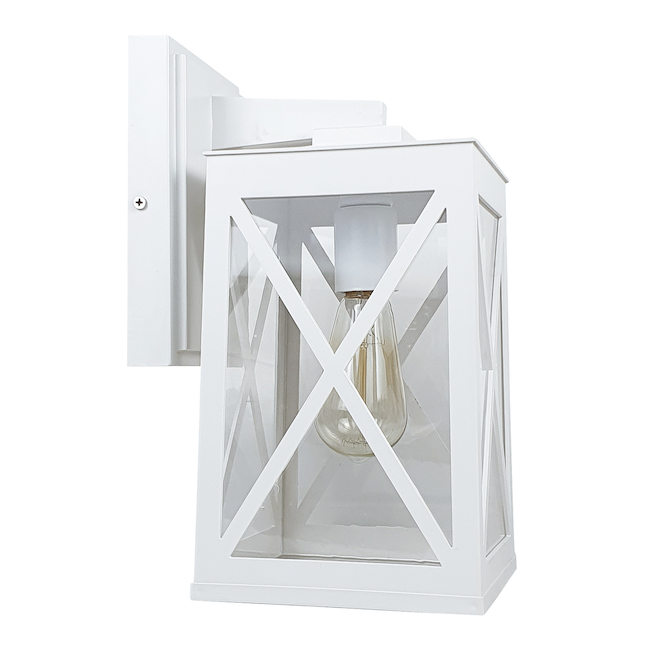 Harbor Breeze St. Joseph White Outdoor Wall Light - 60W