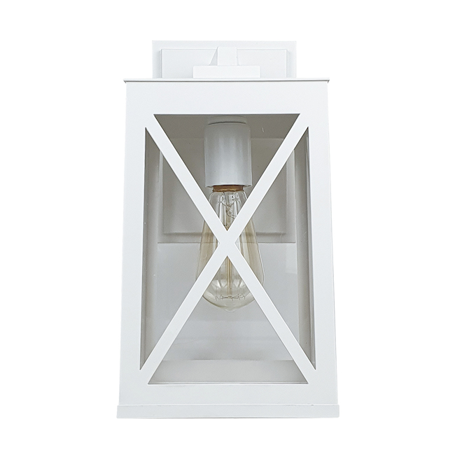 Harbor Breeze St. Joseph White Outdoor Wall Light - 60W