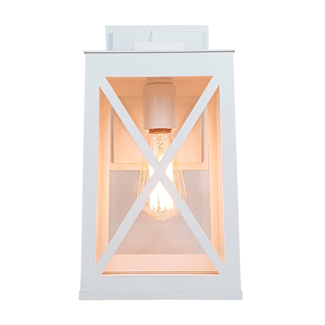 Harbor Breeze St. Joseph White Outdoor Wall Light - 60W