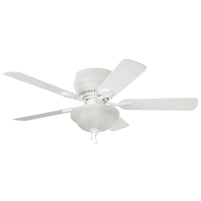 Harbor Breeze Armitage 42-in White Indoor Flush Mount Ceiling Fan