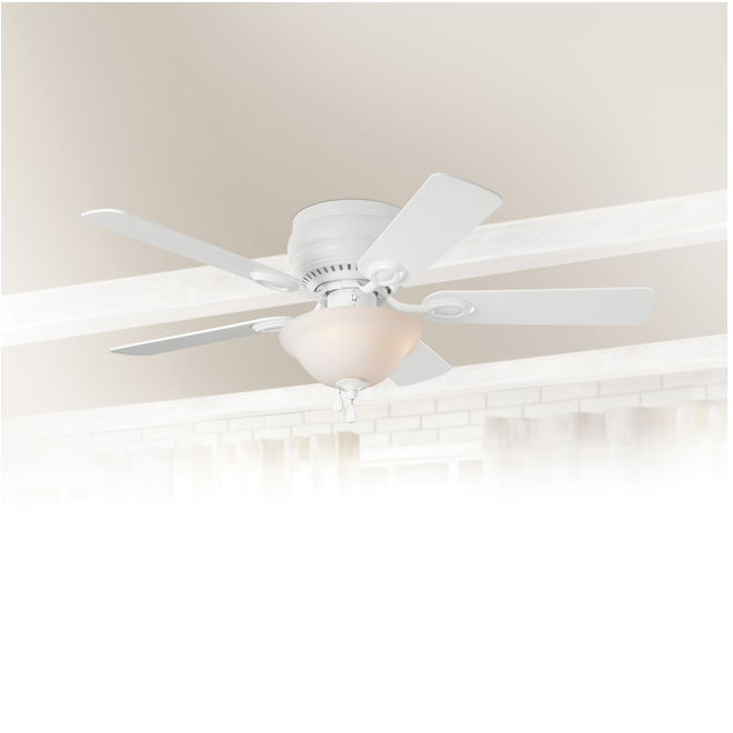 Harbor Breeze Mayfield 44-in White Ceiling Fan with LED Lights (5-Blade)