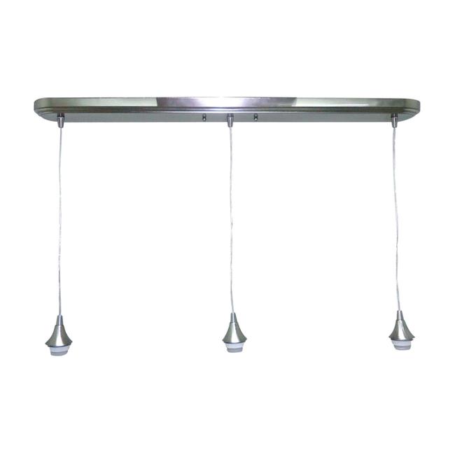 Style Selections 36-in Polished Nickel Hardwired Mini  Pendant