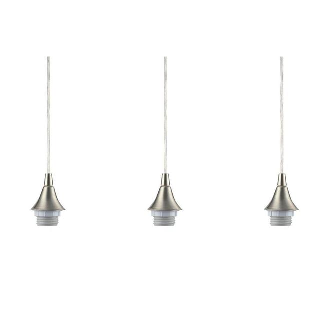 Style Selections 36-in Polished Nickel Hardwired Mini  Pendant