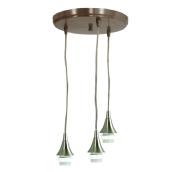 Style Selections 11.8-in Brushed Nickel Mini Pendant