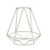 Style Selections 6-x 6-in Brushed Nickel Wire Industrial Geometric Vanity Light Shade