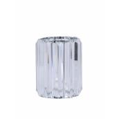Style Selections Clear Ribbed Glass Vanity Shade