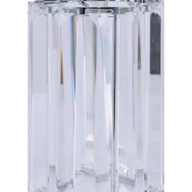 Style Selections Clear Ribbed Glass Vanity Shade