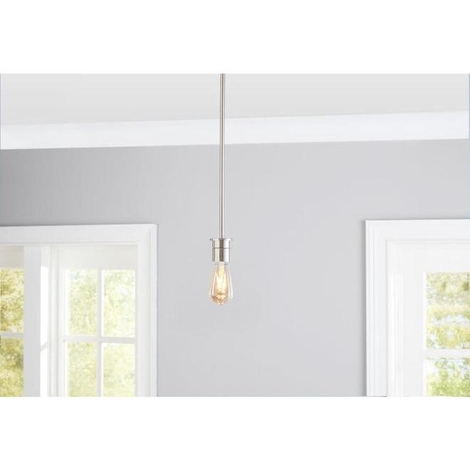 Style Selections 1 Light Brushed Nickel Pendant Fitter