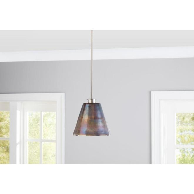 Style Selections 1 Light Brushed Nickel Pendant Fitter