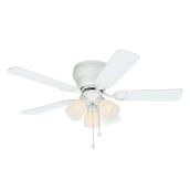 Harbor Breeze Cheshire II 42-in White Residential with Lighting Ceiling Fan - 5-Blade