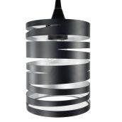 Style Selections Mix and Match BK Cut Spiral Pendant Shade