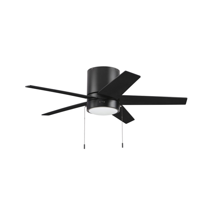 Ventilateur de plafond avec lumière Harbor Breeze, 44 po, noir mat (5 pales)