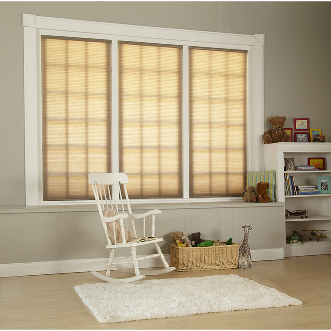 Cordless Light-Filtering Cellular Shade - 34in x 64in - Linen