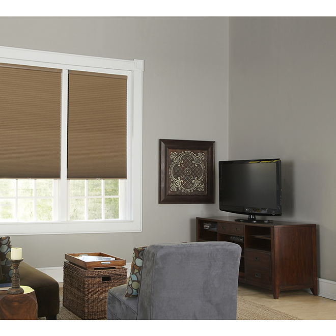 Cordless Blackout Cellular Shade - 34" x 64" - Linen