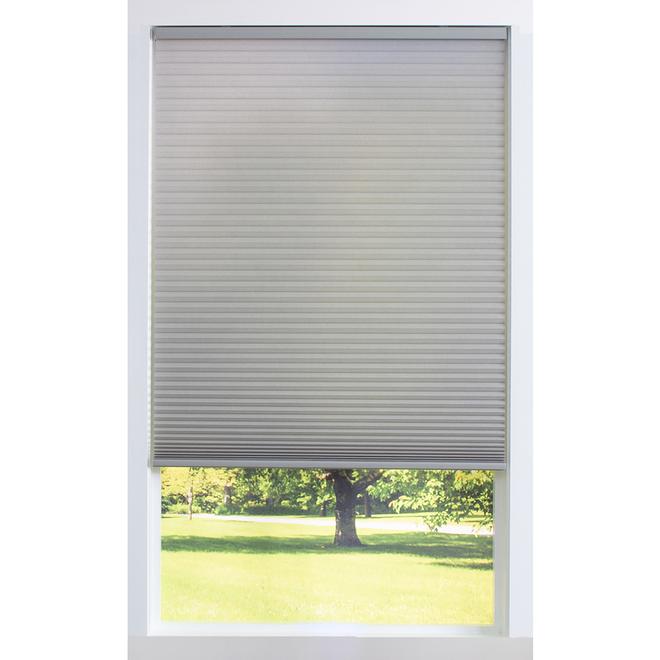 Allen + roth Cordless 1-in Cellular Light Filtering Shade - 34-in W x 72-in H - Grey