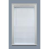 Project Source Privacy 2-in Darkening Horizontal Blind Vinyl 43-in x 64-in White