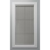 Stores obscurcissants Project Source de 2 po sans corde en vinyle gris (34,5 po x 72 po)