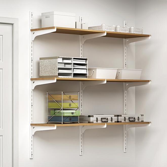 Style Selections 8-in White Single Track Bracket