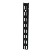 Style Selections 70.5-in Black Double Track Shelf Bracket - 1-Pack