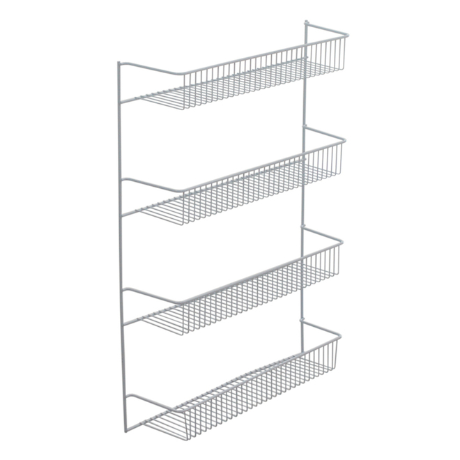 Étagère en grillage revêtu de 18,7 po l. x 25 po H. par LANDON&CO, blanc