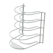 LANDON&CO 10-in W x 11-in H White Coated Wire Plate Rack