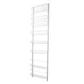 Style Selections 76.6-in H x 18-in W White Steel Wall Mounted Shelving