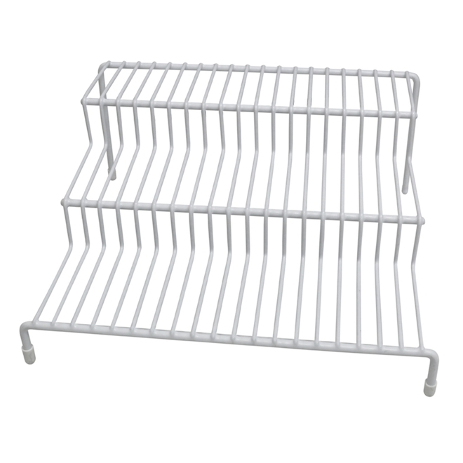 Landon & Co Spice Rack with 3 Shelves in White Metal