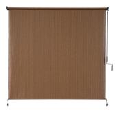 Coolaroo 72-in Exterior Roll Up Blind - Mocha Colour