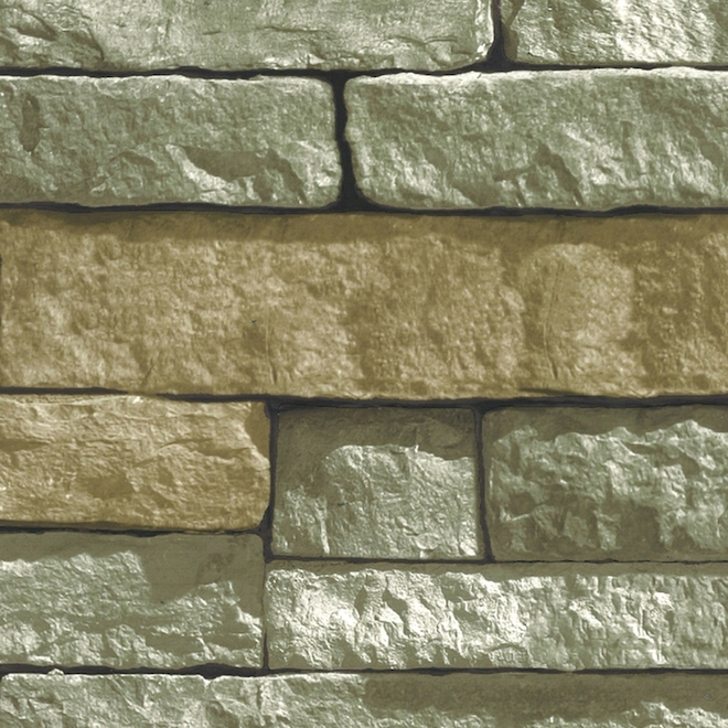 Superfresco Easy Ledgestone Wallpaper in Terracotta (papier peint en terre cuite)