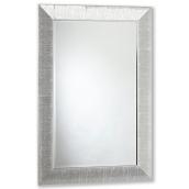 Vanilla Moulding Contemporary Mirror - 29-in x 41-in - Textured Chrome