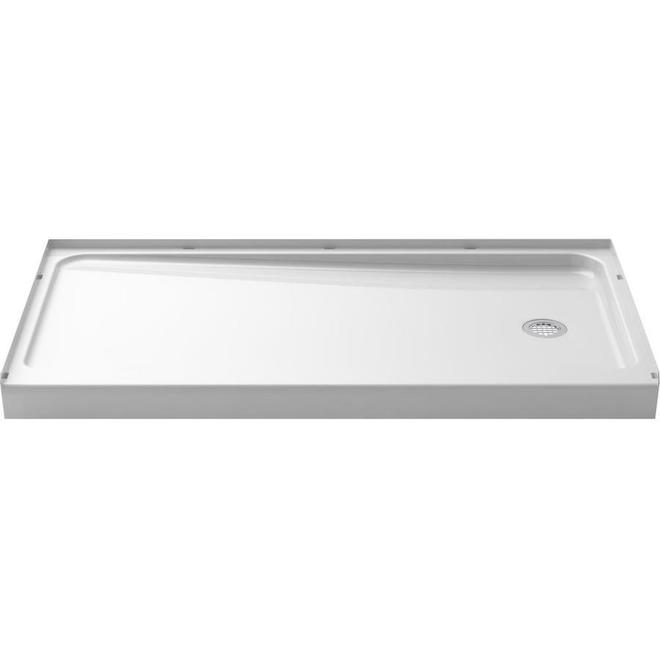 Sterling Ensemble 60-in x 32-in White Vikrell Shower Base