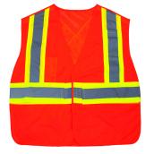 Safety Works Class II X-Large Orange Breakaway Safety Vest