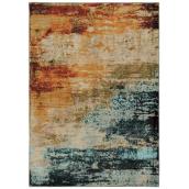 Tapis en oléfine et polypropylène Cascade 5 pi x 8 pi, multicolore