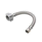 7/8-in x 1/2-in Dia x 12-in Braided Stainless Steel Faucet Supply Line