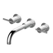 Jacuzzi Finlay Polished Chrome 2-Handle Widespread Bathroom Sink Faucet (Valve Included)