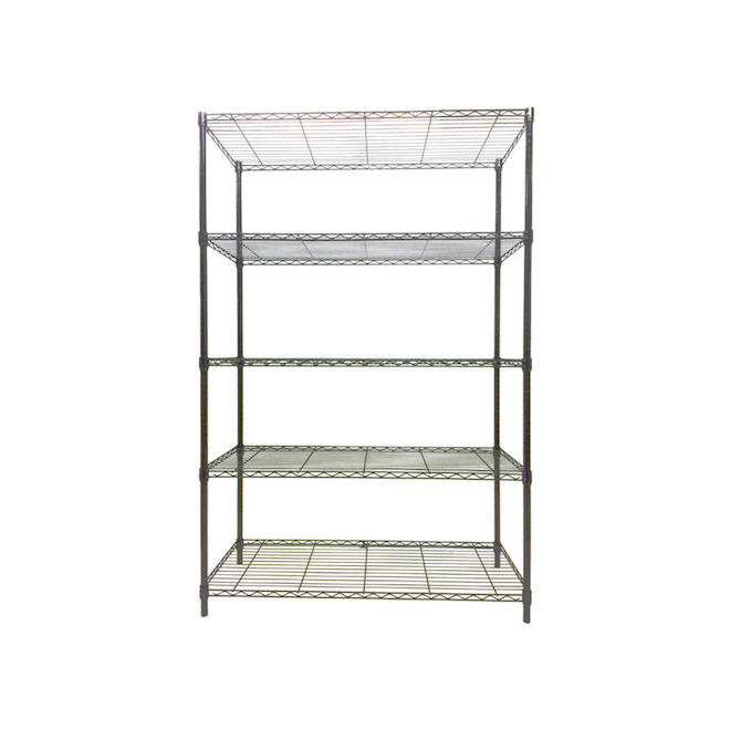 Style Selections Steel 5-Tier Utility Shelving Unit (47.7-in W x