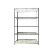 Style Selections 72-in H x 47.7-in W x 18-in D 5-Tier Steel Freestanding Shelving Unit