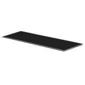 DOLLE 24-in W x 0.625-in H x 8-in D Black Glass Wall Mounted Shelving