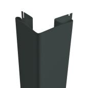 Mitten 3-in Outside Vinyl Corner Post - Gunmetal Grey