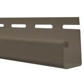 Mitten 5/8-in J-Channel Vinyl Siding Trim - Timber Bark