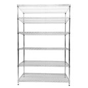 Style Selections 6-Tier Steel Freestanding Shelving Unit 72-in H x 47.7-in W x 18-in D