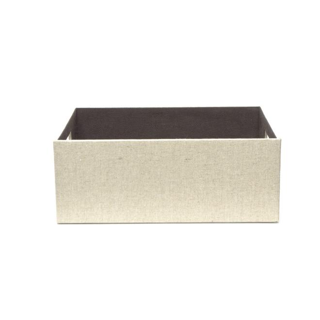 allen + roth Medium Cream Fabric Storage Bin