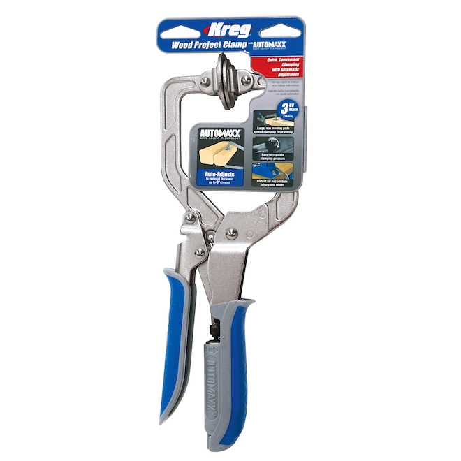 Kreg 3-in Wood Handscrew Clamp with Automaxx Technology