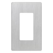 Pluton Decorative Switch Plate Single Stainless Steel Finish