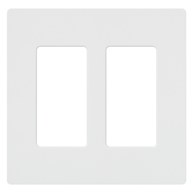 Lutron Double Decorative Switch Plate White