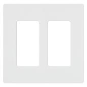 Lutron Double Decorative Switch Plate White